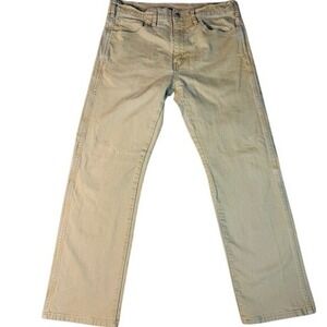 Levi's Western Fit Jeans Mens 34x30 Tan Khaki Straight Leg Denim Pants